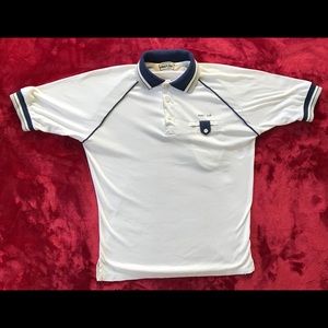 Retro PRIVATE CLUB Mens Polo Shirt Bat Wing Short